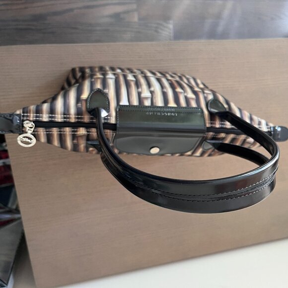 Longchamp Limited Edition Printed Bamboo Canvas/Leather. - Picture 8 of 11